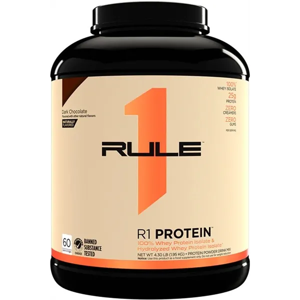 R1 Protein Naturally Flavored, Dark Chocolate - 1950g