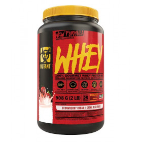 Mutant Whey, zemeņu krēms - 908g