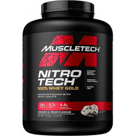 Nitro-Tech 100% Whey Gold, Cookies & Cream - 2270g 