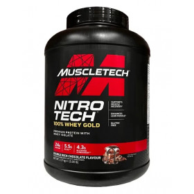 Nitro-Tech 100% Whey Gold, двойной насыщенный шоколад (EAN 631656256369) — 2270 г