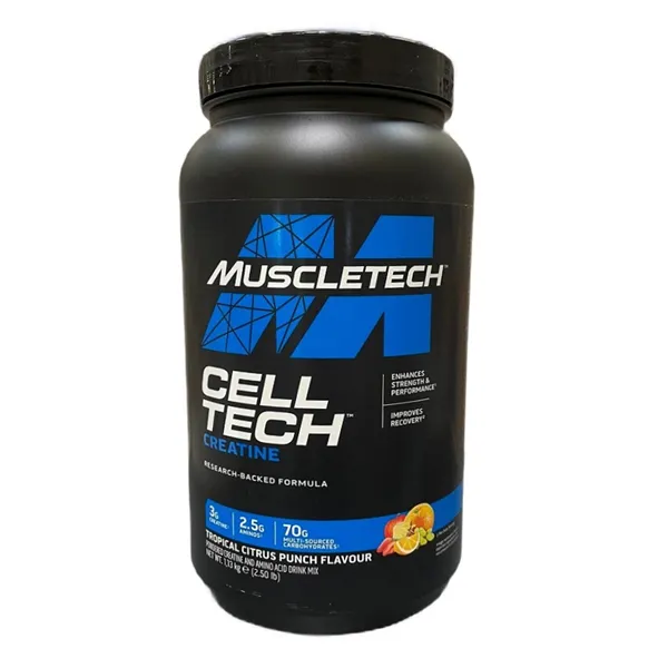 Cell-Tech Creatine, Tropical Citrus Punch (New Formula) - 1130g
