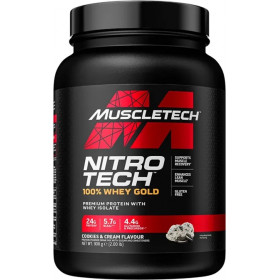 Nitro-Tech 100% Whey Gold, Cookies & Cream - 908g