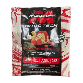 Nitro-Tech, White Chocolate Raspberry Ripple - 46g (1 serving)