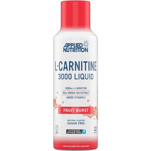 L-karnitiini neste 3000, hedelmäinen purske - 480 ml.