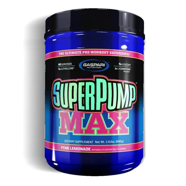 SuperPump MAX, Vaaleanpunainen limonadi - 640g