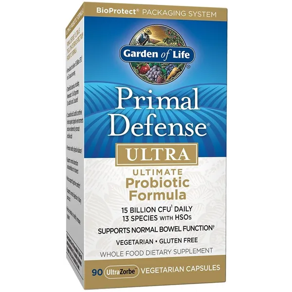 „Primal Defense Ultra“, geriausia probiotikų formulė – 90 v kapsulių
