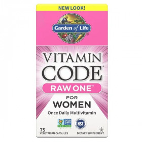 Vitamin Code RAW ONE moterims - 75 v kapsulės