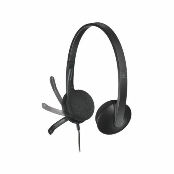 Austiņas ar Mikrofonu Logitech 981-000475           USB 1,8 m Melns
