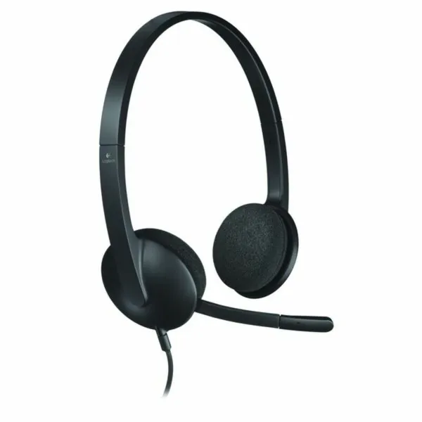 Austiņas ar Mikrofonu Logitech 981-000475           USB 1,8 m Melns