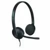 Austiņas ar Mikrofonu Logitech 981-000475           USB 1,8 m Melns