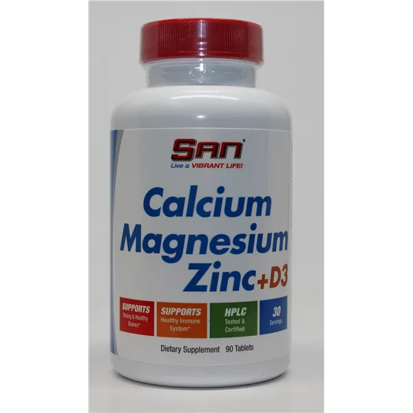 Calcium Magnesium Zinc + D3 - 90 tablets