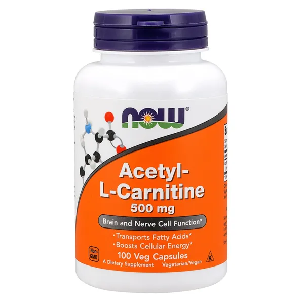 Acetil-L-karnitīns, 500 mg - 100 v-kapsulas