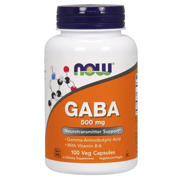 GABA su vitaminu B6, 500 mg - 100 v kapsulių