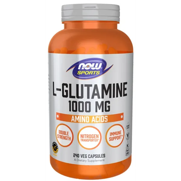 L-glutaminas, 1000 mg - 240 v kapsulių