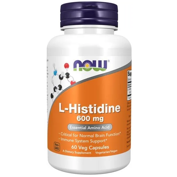 L-Histidine, 600mg - 60 vcaps