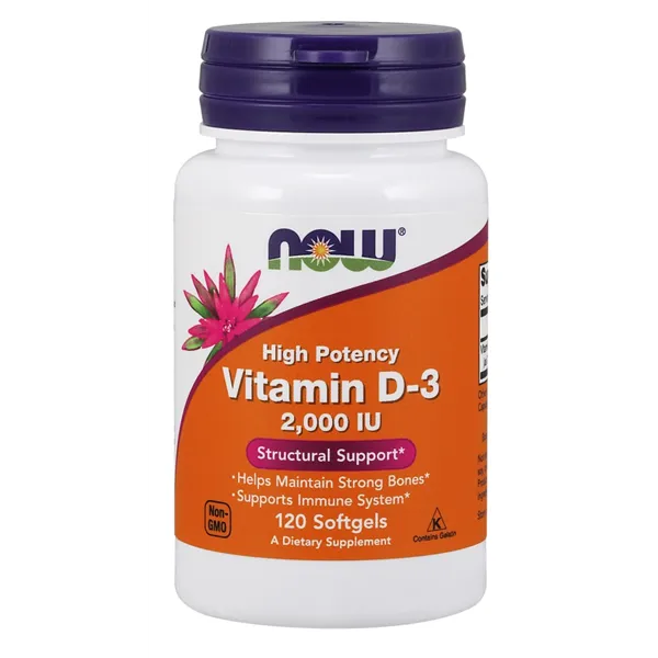 D-3-vitamiini, 2000 IU - 120 pehmogeeliä