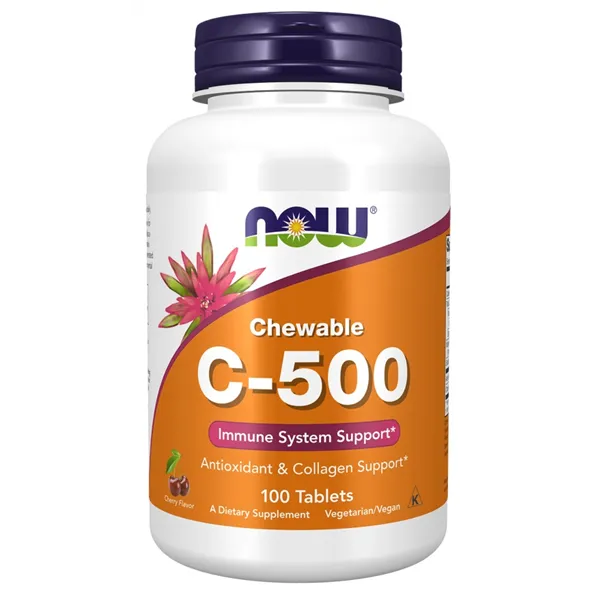 Kramtomosios vitamino C-500 tabletės, vyšnių skonio – 100 tablečių