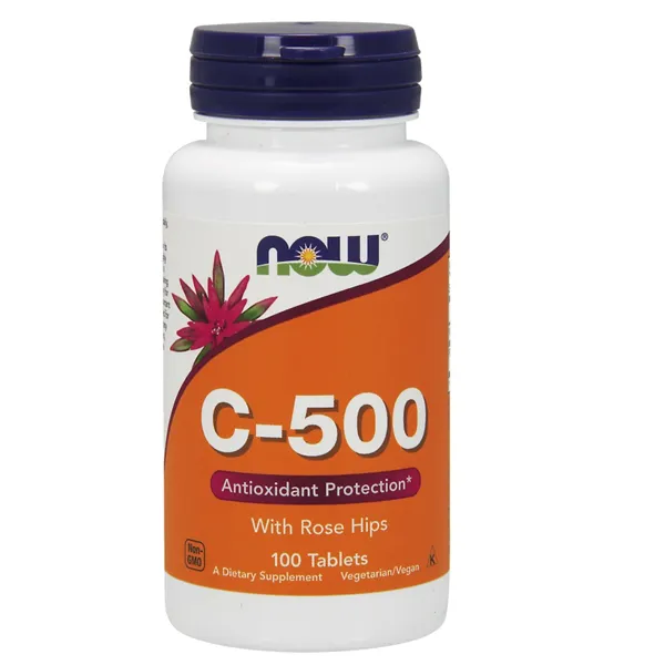 C-500-vitamiini ruusunmarjoilla - 100 tablettia