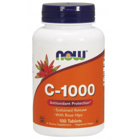 Vitamin C-1000 with Rose Hips - Sustained Release - 100 tabs