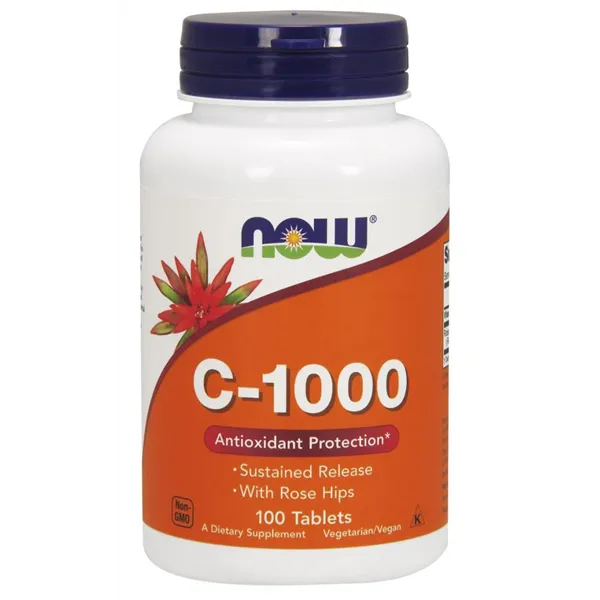 Vitamin C-1000 with Rose Hips - Sustained Release - 100 tabs