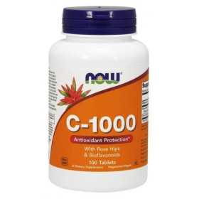 Vitamin C-1000 with Rose Hips & Bioflavonoids - 100 tablets