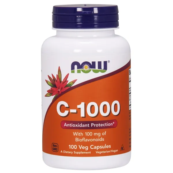 C vitamīns-1000 ar 100 mg bioflavonoīdiem - 100 v-kapsulas
