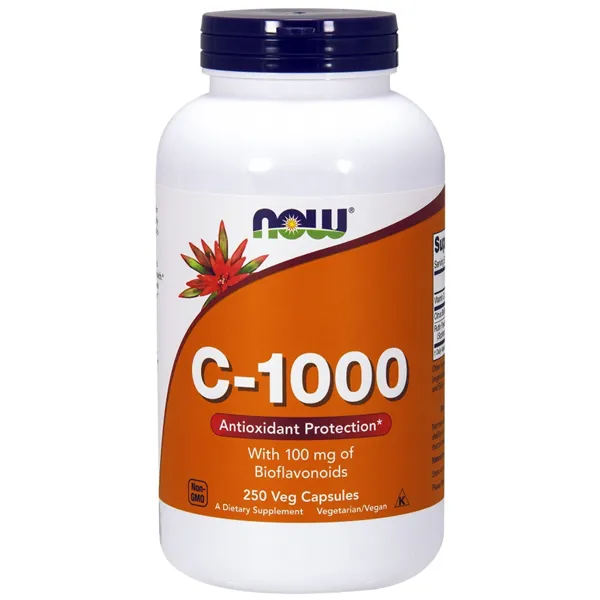 Vitaminas C-1000 su 100 mg bioflavonoidų - 250 v kapsulių