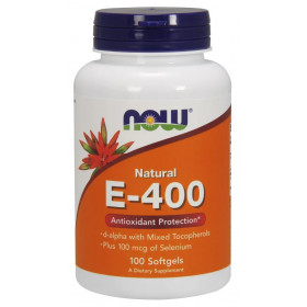 Vitamin E-400 IU with Selenium - 100 softgels