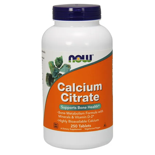 Kalcio citratas su mineralais ir vitaminu D-2 - 250 tablečių