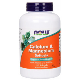 Calcium & Magnesium with Vit D and Zinc - 120 softgels