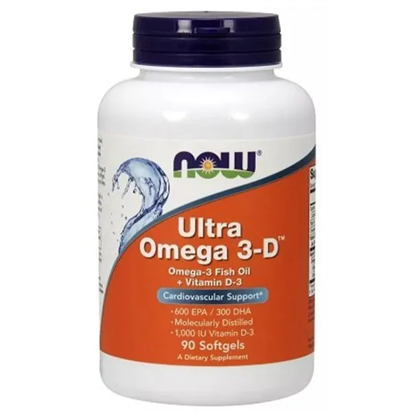 Ultra Omega 3-D D-3-vitamiinilla - 90 pehmeäkapselia