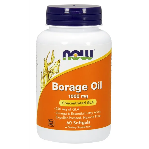 Borage Oil, 1000mg - 60 softgels