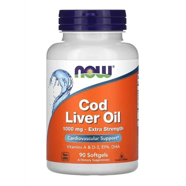 Cod Liver Oil, 1000mg Extra Strength - 90 softgels