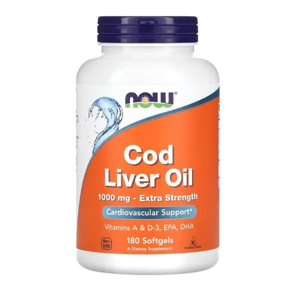 Cod Liver Oil, 1000mg Extra Strength - 180 softgels