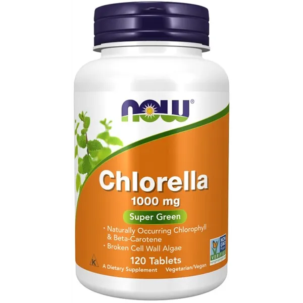 Chlorella, 1000 mg - 120 tablečių