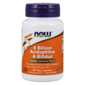 8 miljardia asidofilusta ja bifidosta - 60 v-kapselia