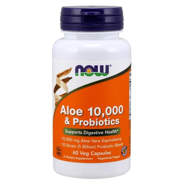 Aloe 10,000 & Probiotics - 60 vcaps
