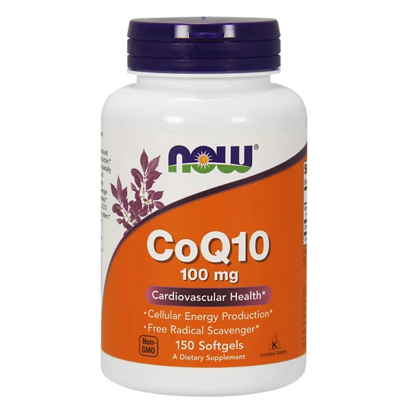 CoQ10, 100 mg – 150 minkštųjų kapsulių