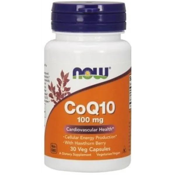 CoQ10 with Hawthorn Berry, 100mg - 30 vcaps