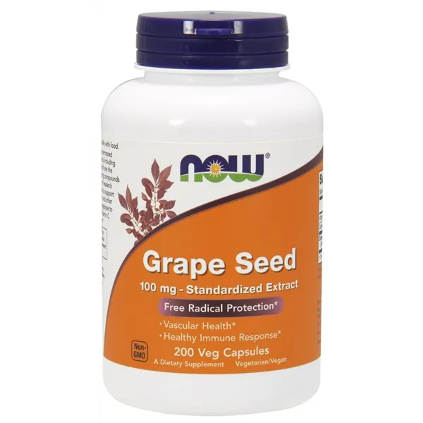 Grape Seed Standardized Extract, 100mg - 200 vcaps