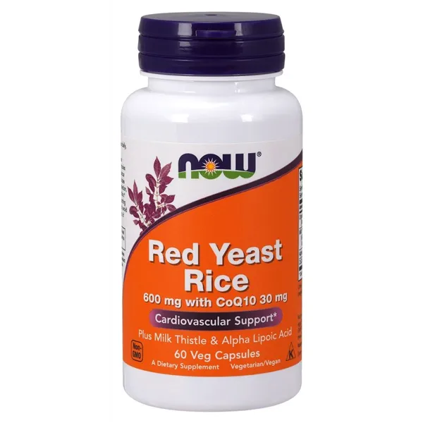 Red Yeast Rice with CoQ10, 600mg - 60 vcaps