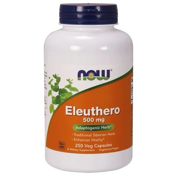 Eleuthero, 500 mg - 250 v kapsulių