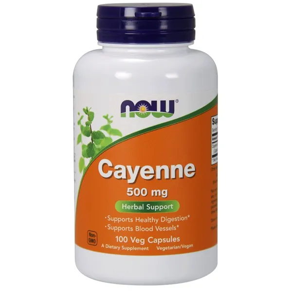Cayenne, 500mg - 100 vcaps