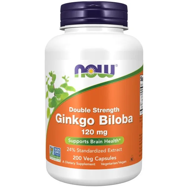 Dvigubo stiprumo ginkmedis (Ginkgo Biloba), 120 mg – 200 v kapsulių