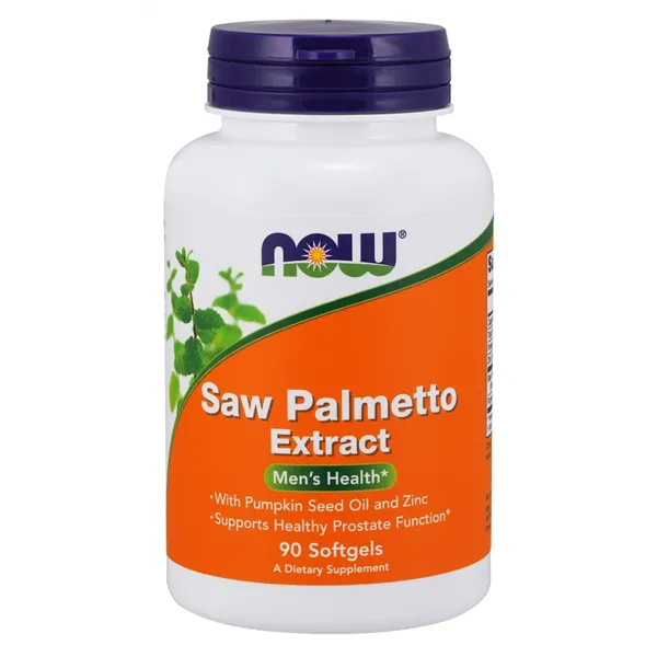 Saw Palmetto Extract with Pumpkin Seed Oil and Zinc, 80mg - 90 softgels