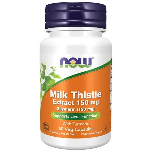 Milk Thistle Extract with Turmeric, 150mg - 60 vcaps