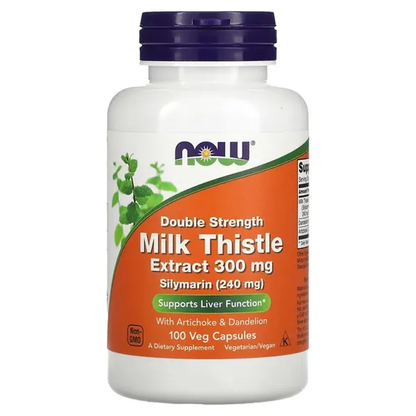 Milk Thistle Extract with Artichoke & Dandelion, 300mg Double Strength - 100 vcaps
