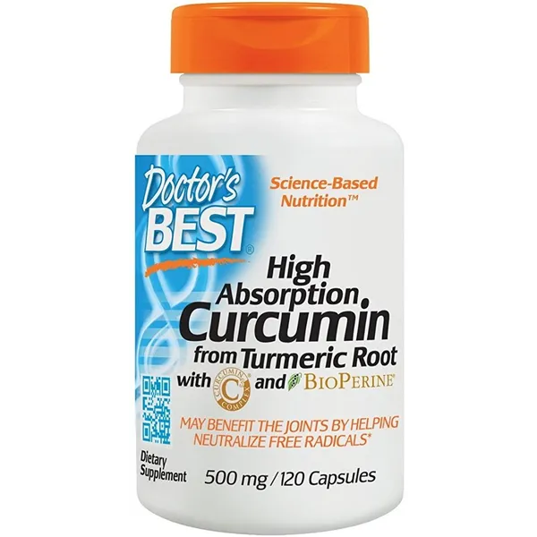 High Absorption Curcumin From Turmeric Root with C3 Complex & BioPerine, 500mg - 120 caps