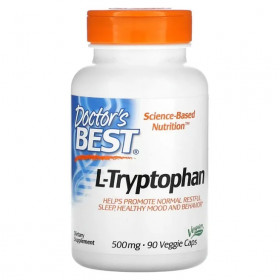 L-Tryptophan, 500mg - 90 vcaps