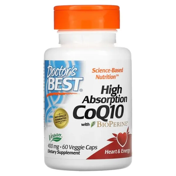 Augstas absorbcijas CoQ10 ar BioPerine, 400 mg - 60 v-kapsulas